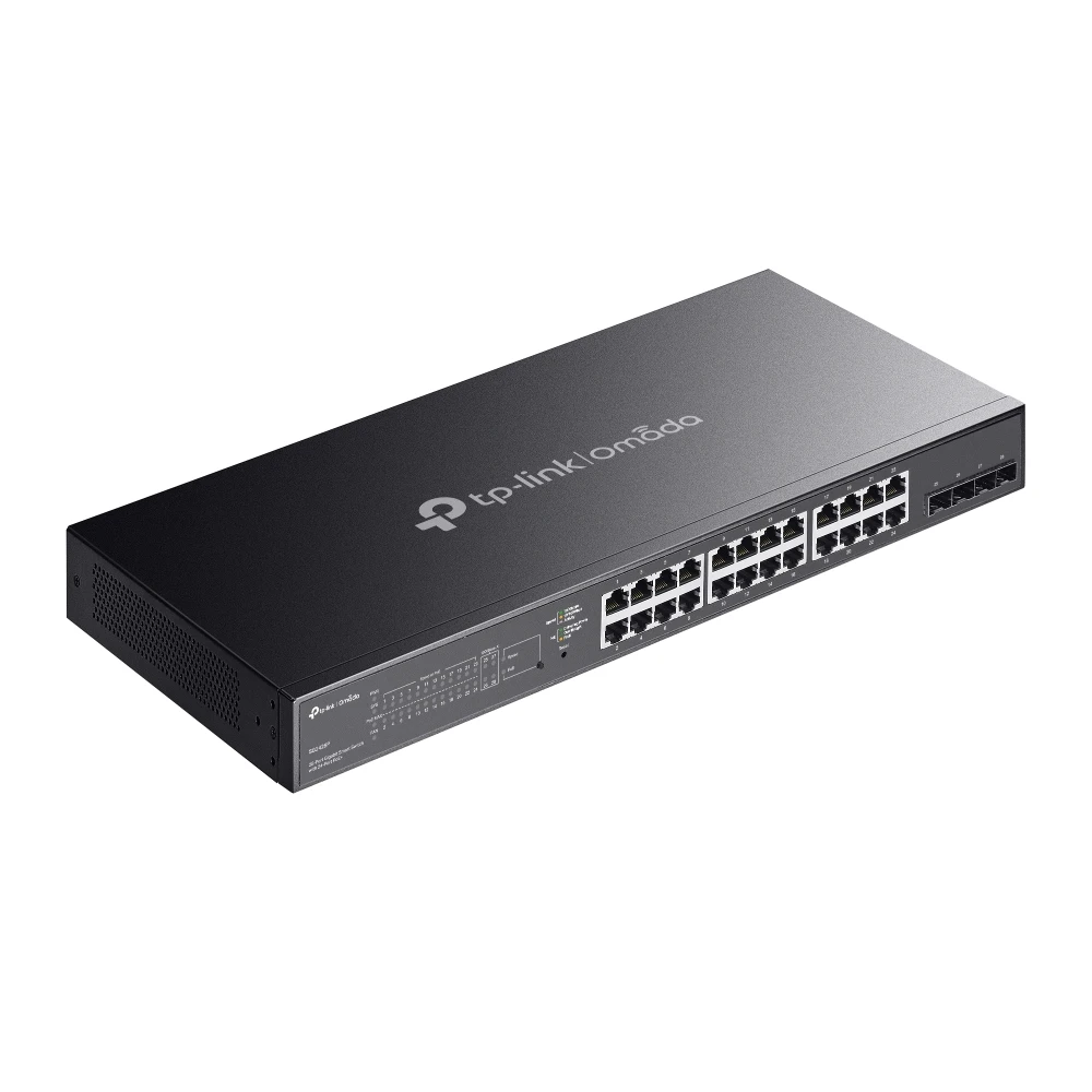 TP-Link Poe Switch 28 Port L2+ Managed (24 GE + 4 GE SFP Port) SG2428P view 3